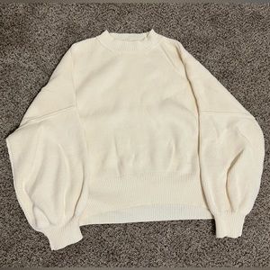 Emory Park Oversized Sweater - Ivory - Size Small